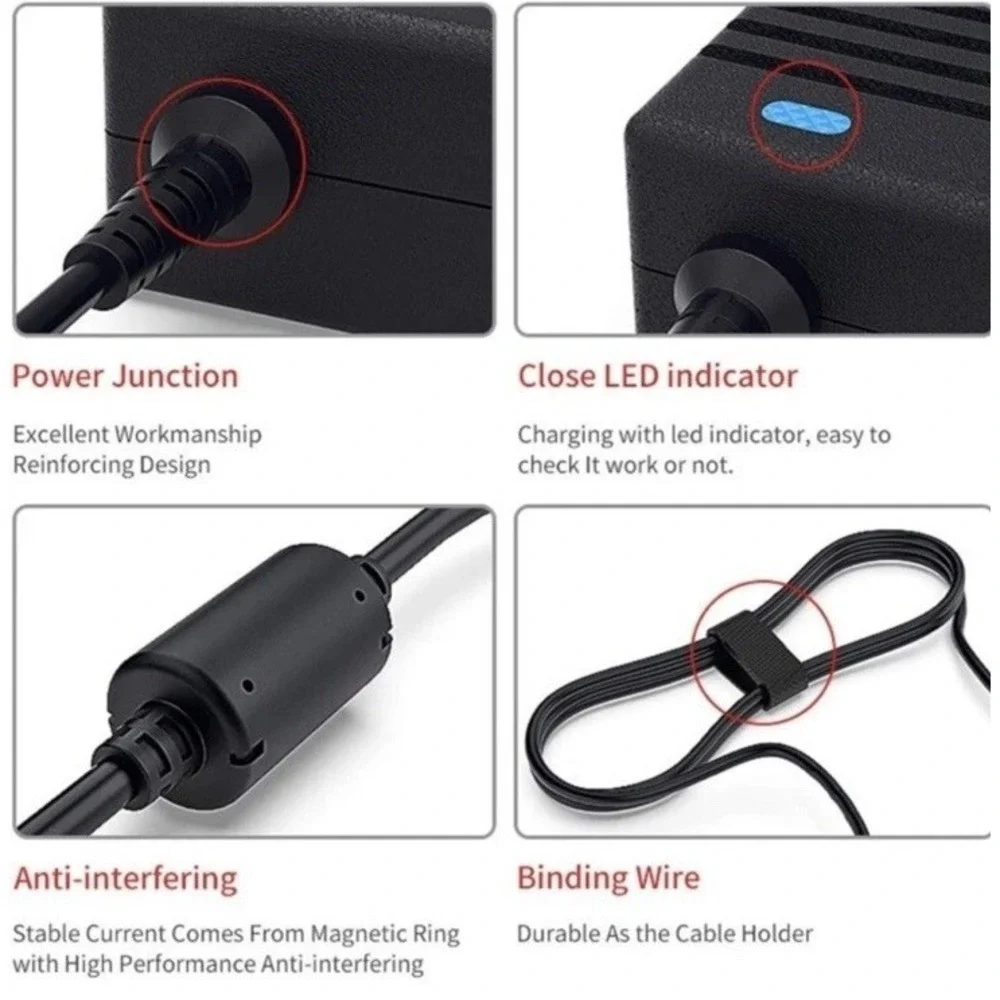 Delippo Laptop‎ Charger 110-240VAC 2.4A 19.5v 11.8A 230W Gaming Laptop
